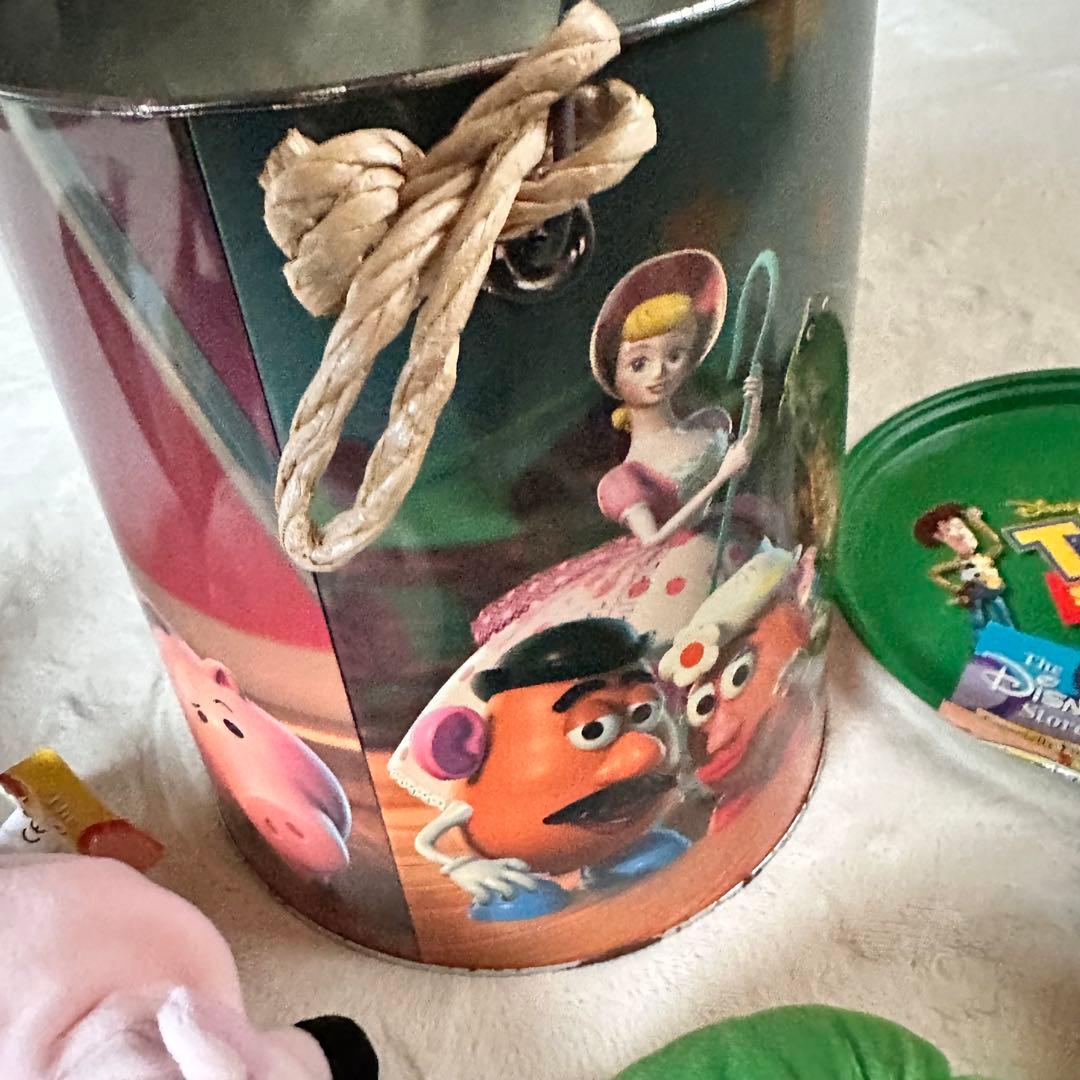 トイストーリー2 ぬいぐるみセット ブリキ缶入り 激レア ディズニーピクサー