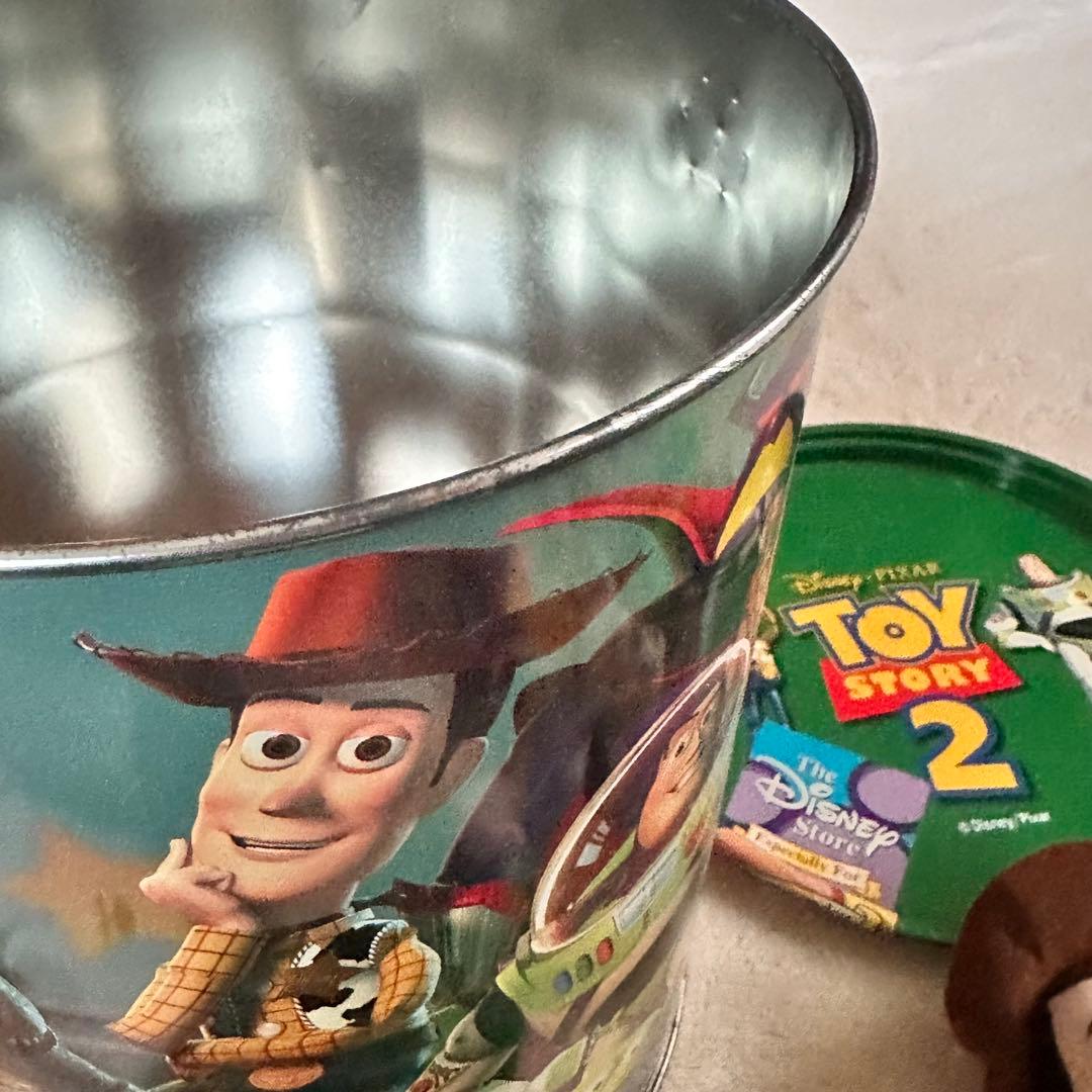 トイストーリー2 ぬいぐるみセット ブリキ缶入り 激レア ディズニーピクサー