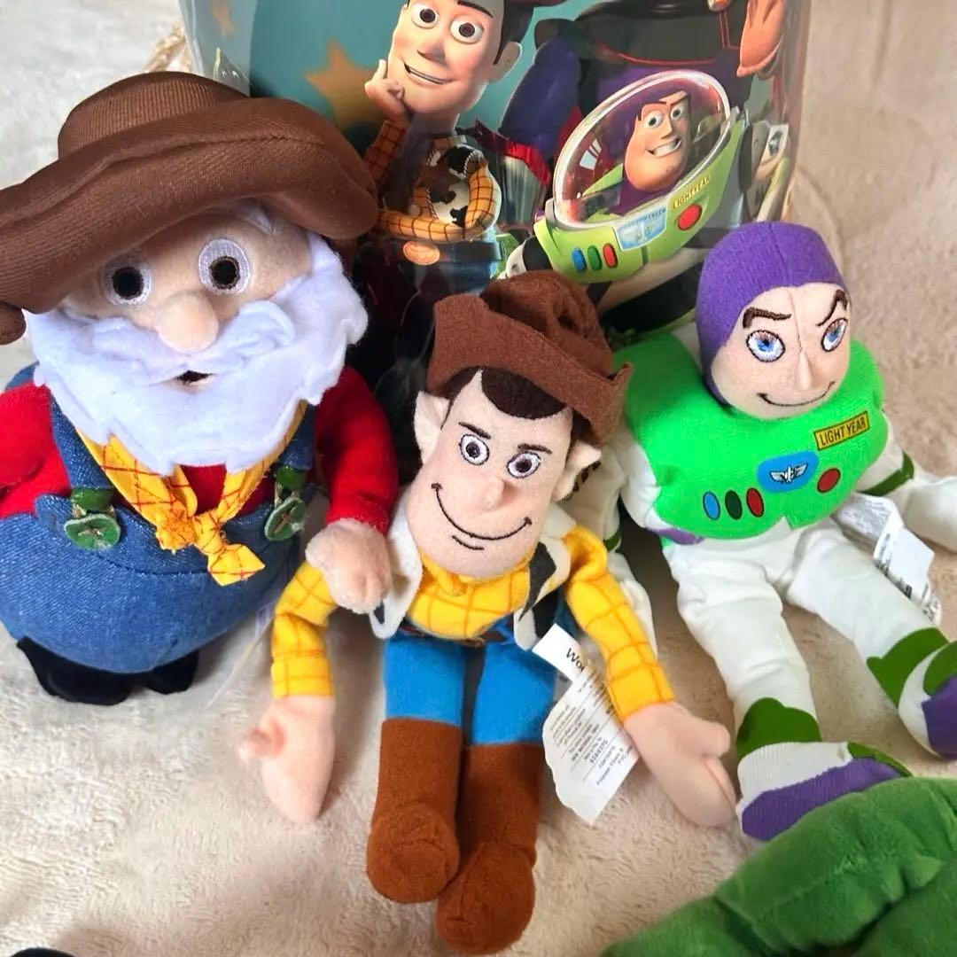 トイストーリー2 ぬいぐるみセット ブリキ缶入り 激レア ディズニーピクサー