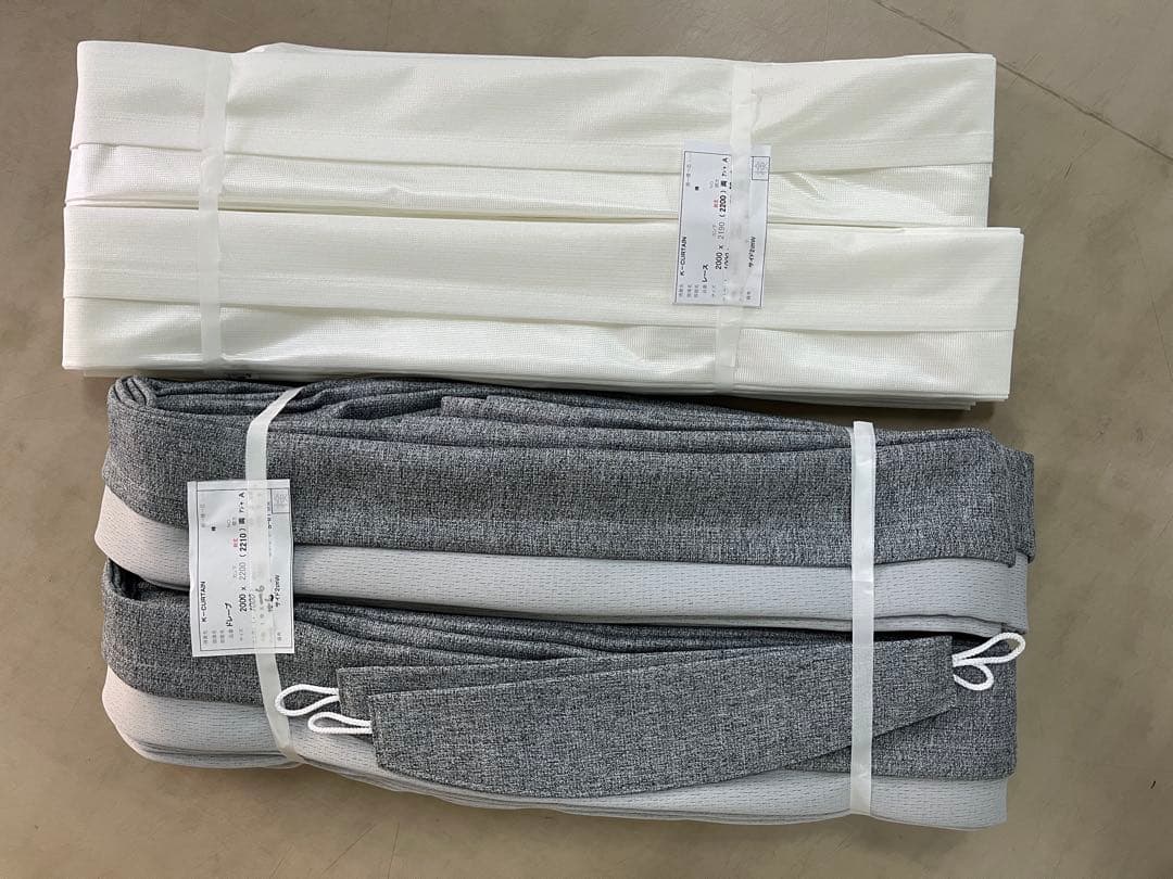 まお 遮光ドレープ、多機能付きレースカーテンのセット販売