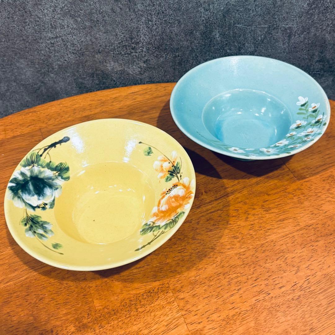 em Meo / Nang ceramic ソンベ焼き 　リムボウル　2個セット