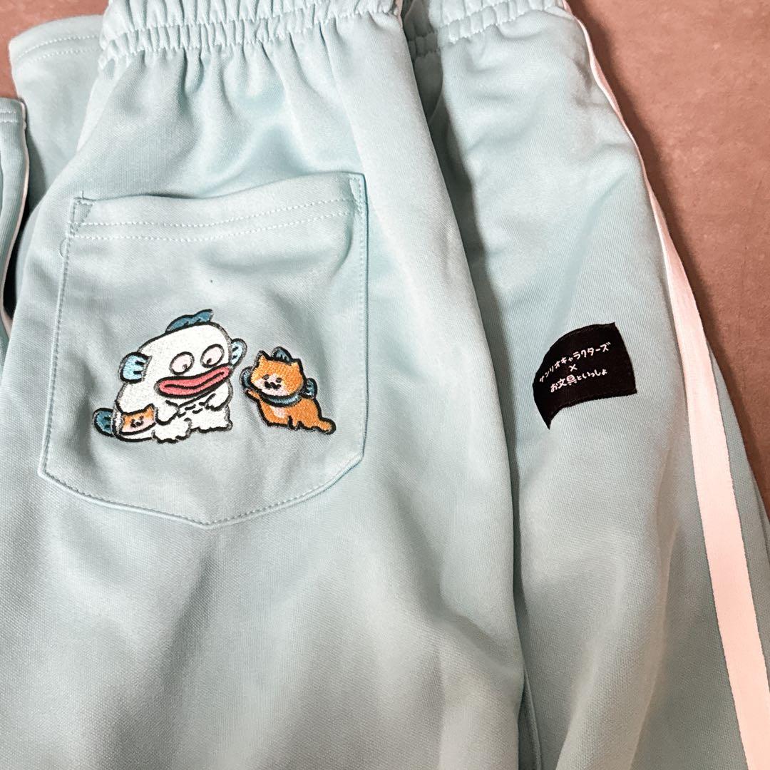 【新品未使用】お文具といっしょ×サンリオ　長袖ジャージ上下　子猫×ハンギョドンM