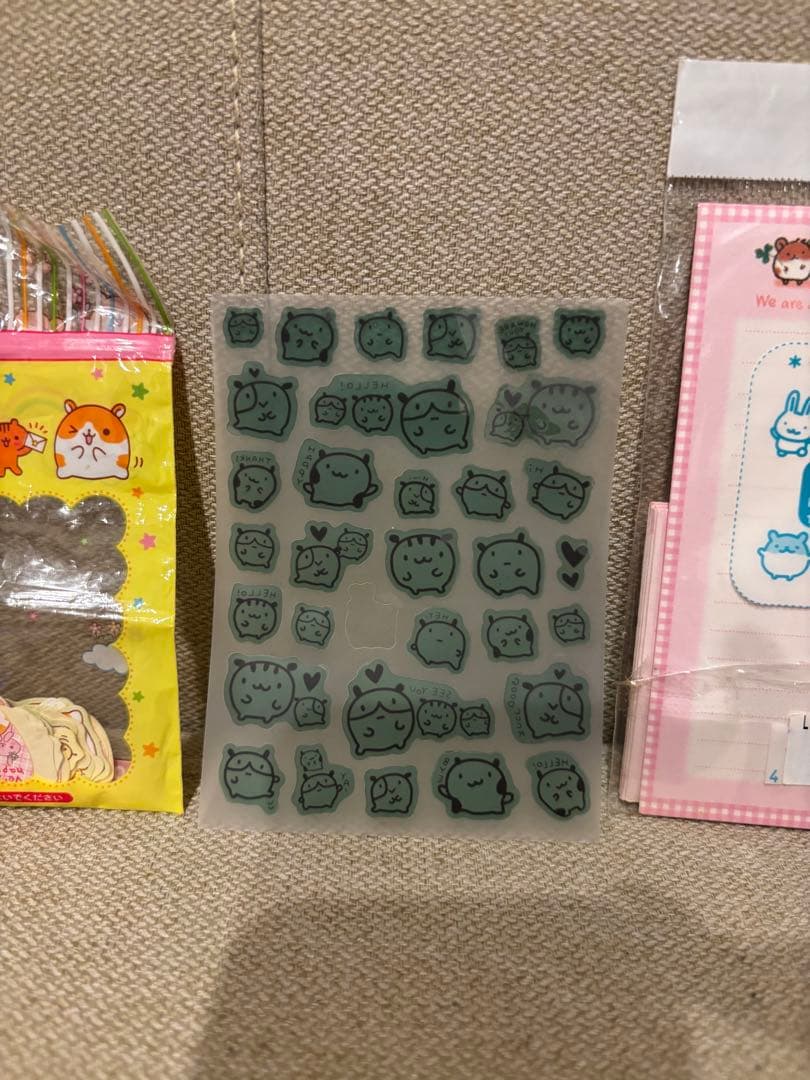 平成レトロ　ハムスター　シール　レターセット