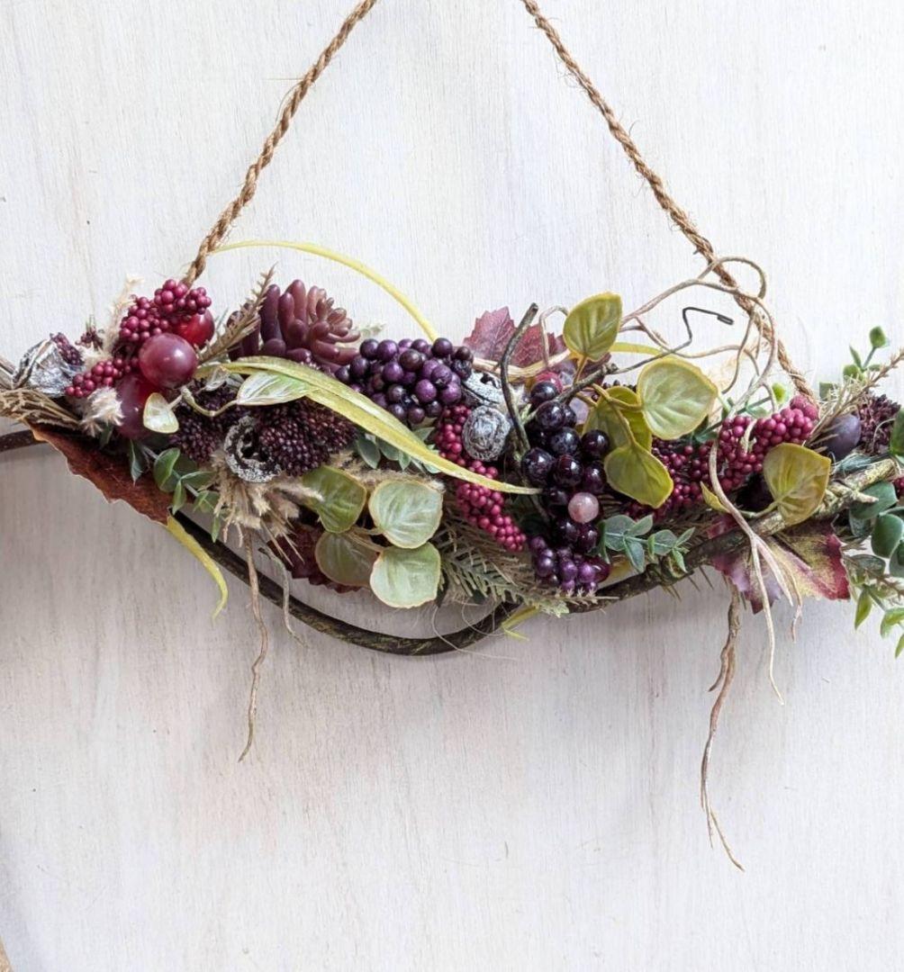 専用＊つぶつぶ実もの　ボルドーカラー　シックナチュラル　スワッグ(フェイク)