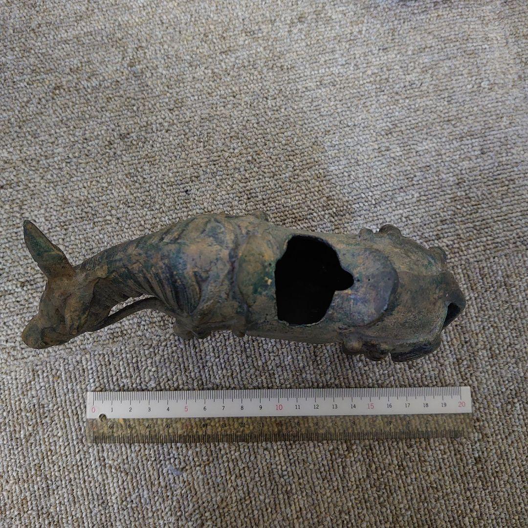 骨董　香炉　古銅驢馬乗賢人