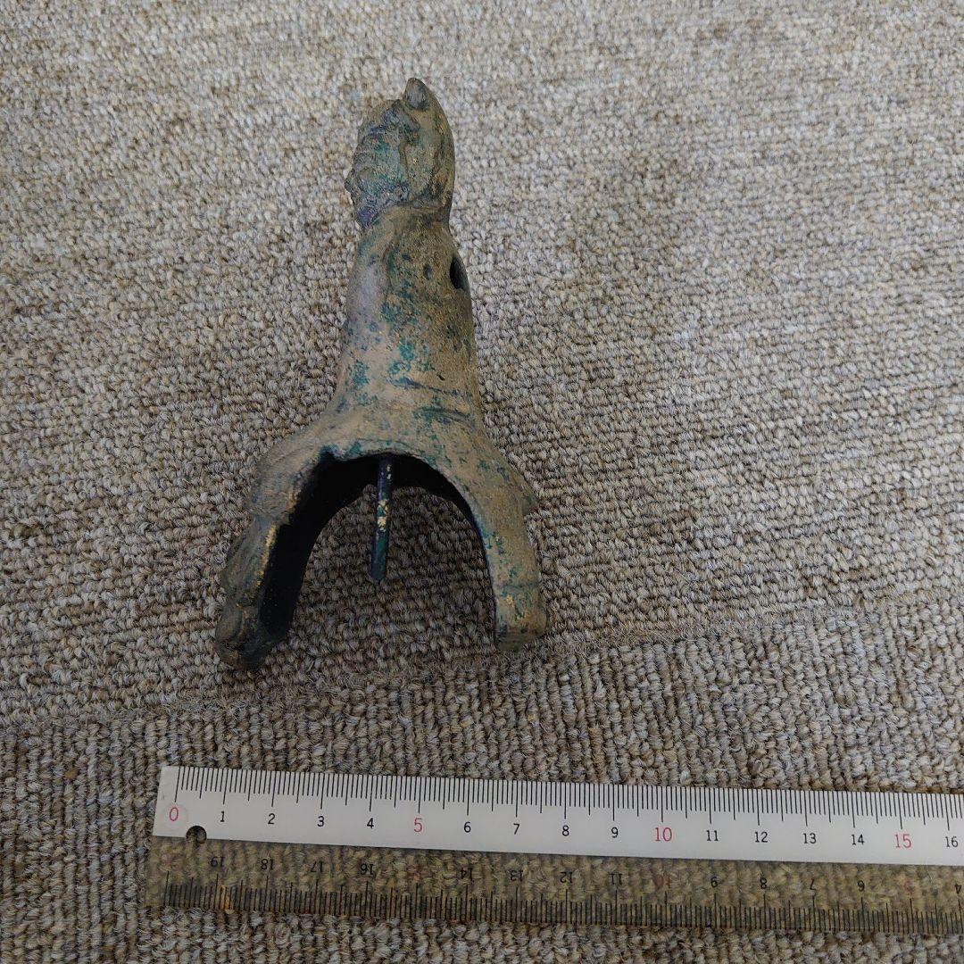 骨董　香炉　古銅驢馬乗賢人