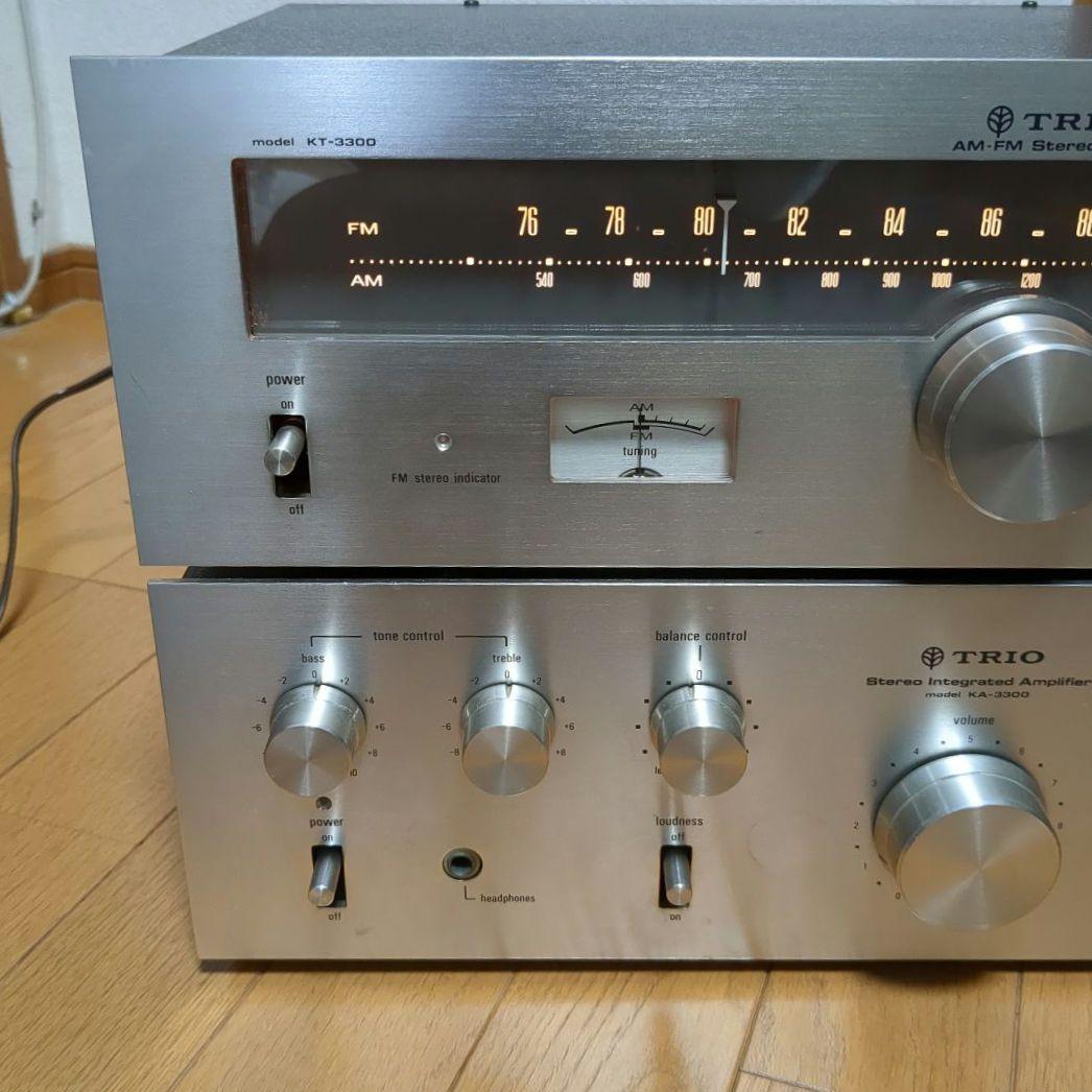 [トリオ]ステレオチューナー&アンプ KA-3300&KT-3300 セット