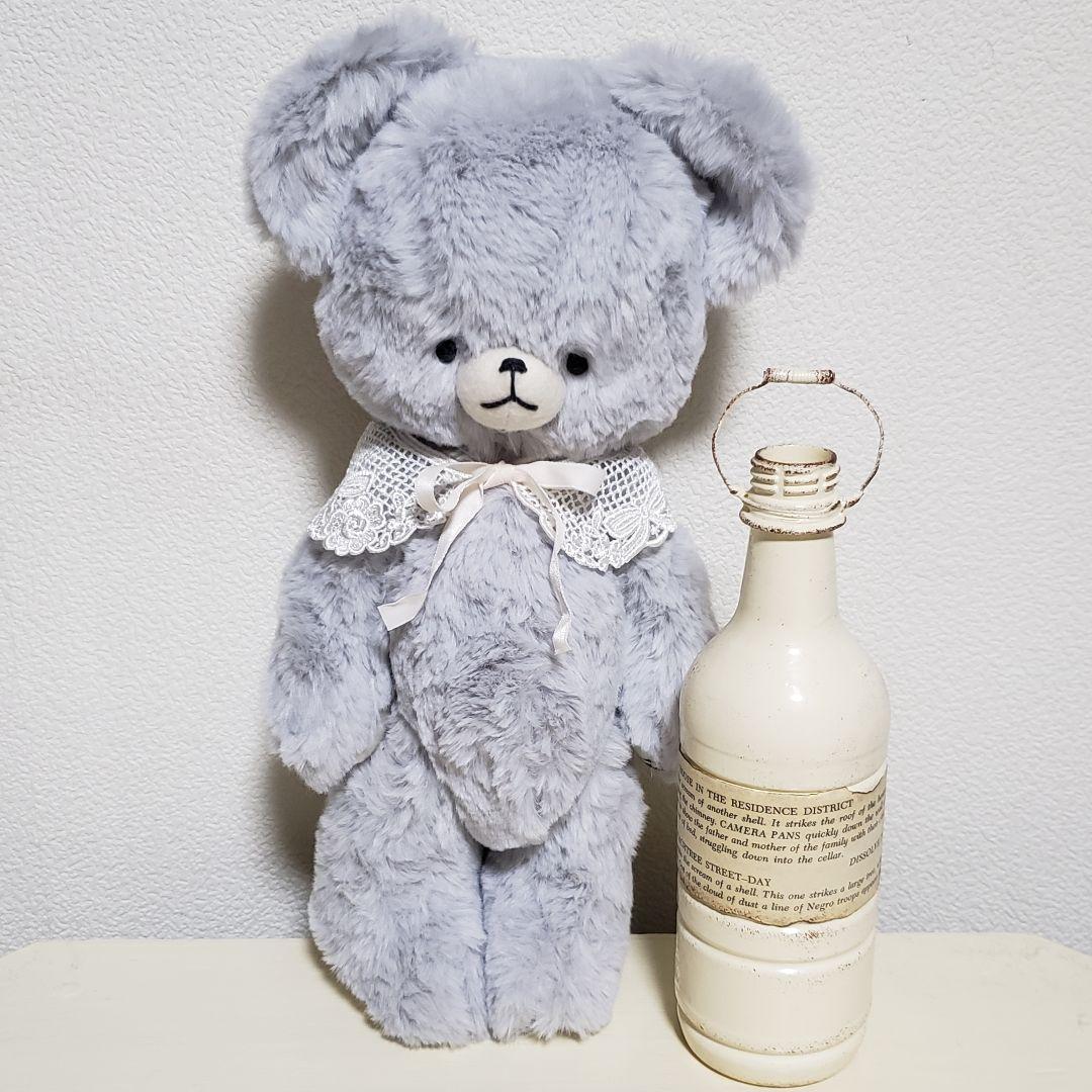 No.703 テディベア　BD 2026.3.8　ライトグレー×つけ襟