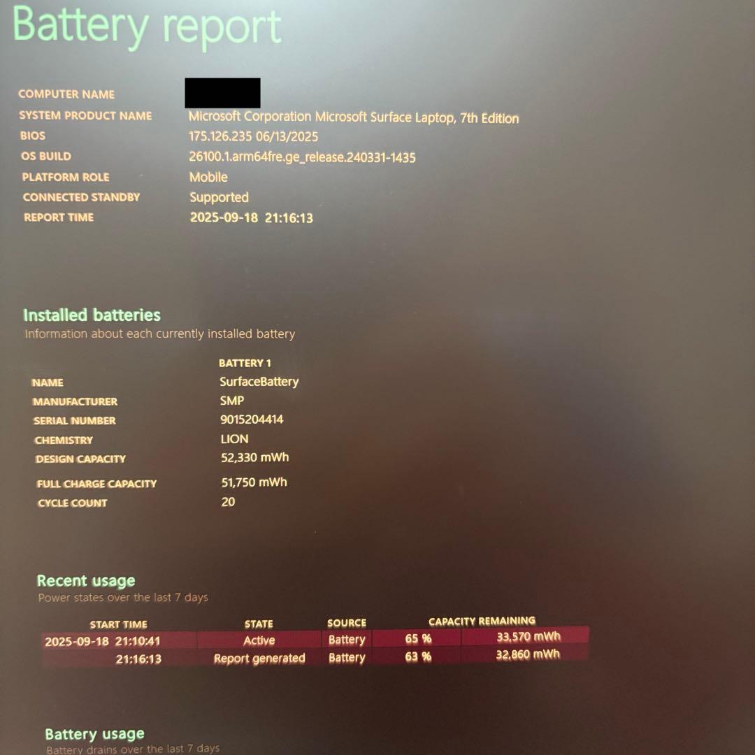 ［ほぼ未使用］ノートPC Surface Laptop 7 16GB MOFT付