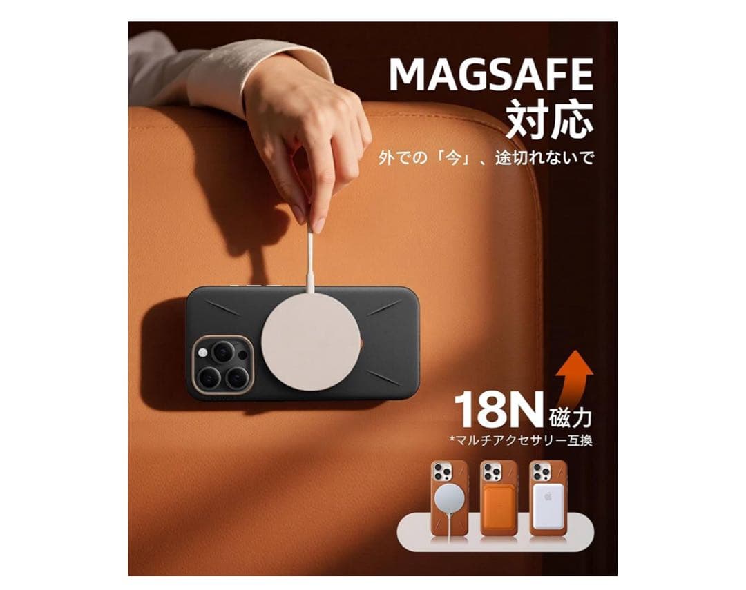 TORRAS iPhone 15 Pro Max 用 ケース 革
