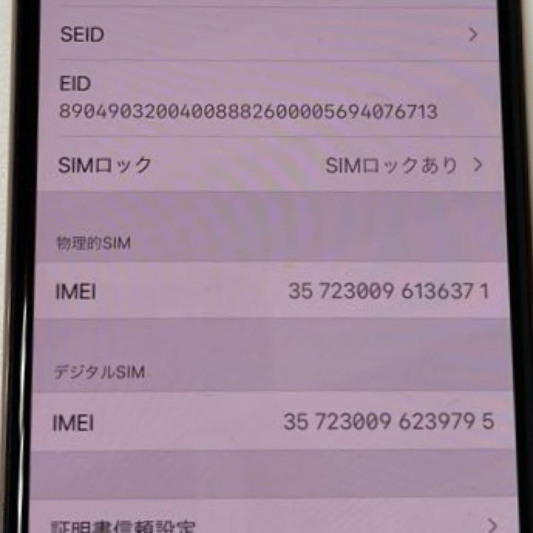 iPhoneXs ゴールド 64GB SIMロックあり(docomo)初期化済み