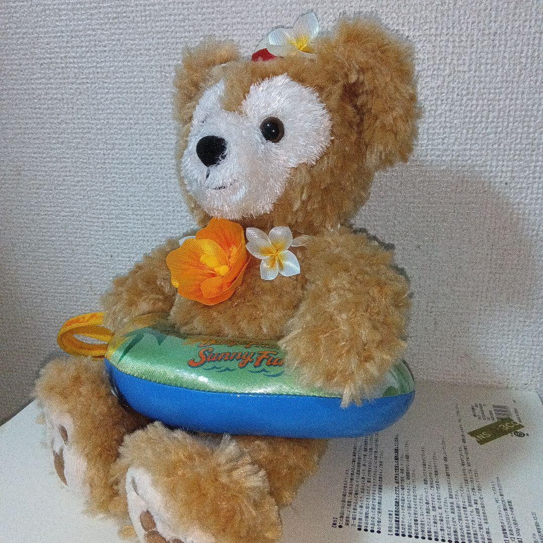 東京ディズニーシー夏　ダッフィーぬいぐるみ 紐付き浮き輪付き