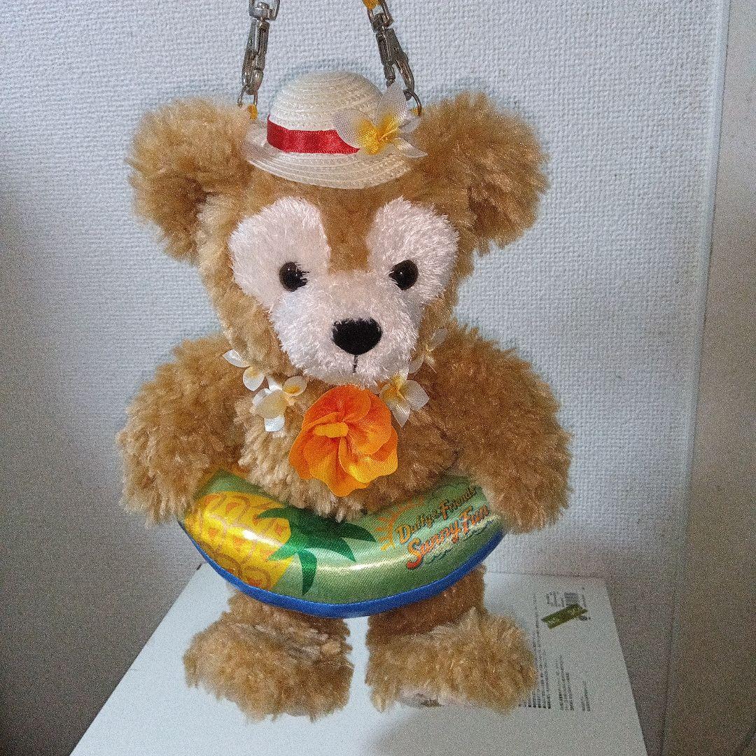 東京ディズニーシー夏　ダッフィーぬいぐるみ 紐付き浮き輪付き