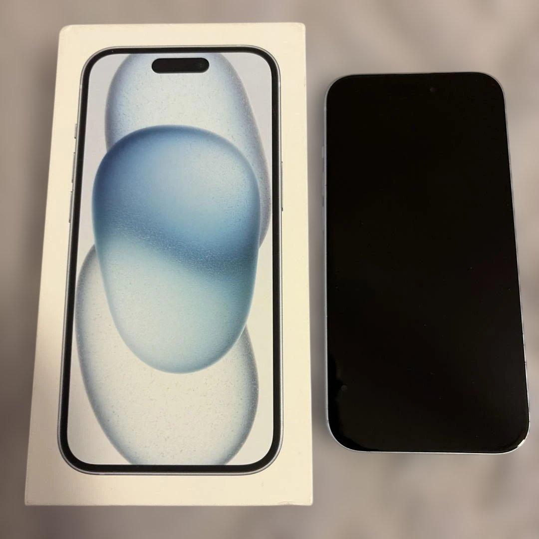 や*ー様 iPhone15 256GB【美品】ブルー