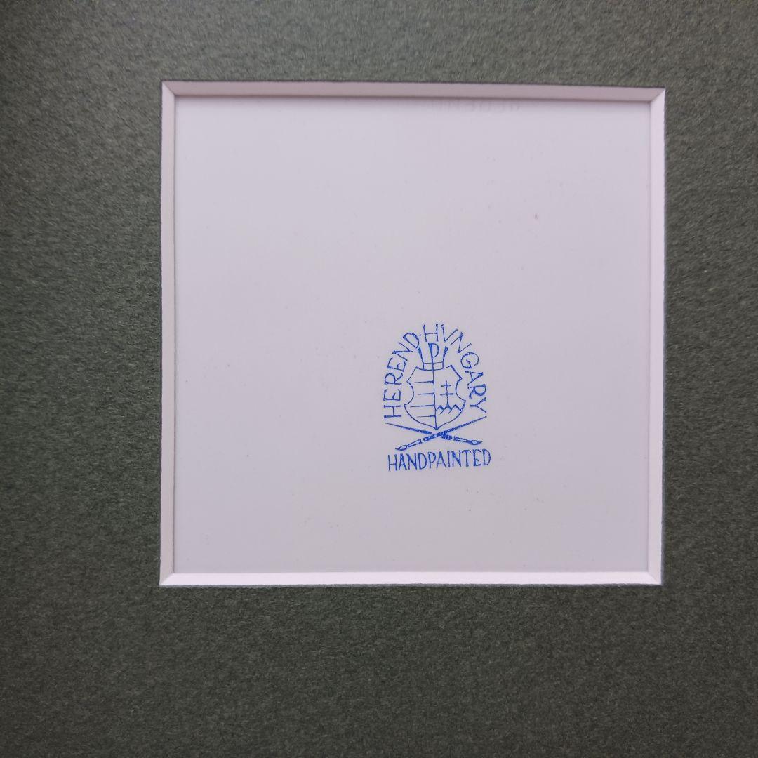 Y2849-3 ヘレンド ウィーンの薔薇 陶板画 額装 箱付き