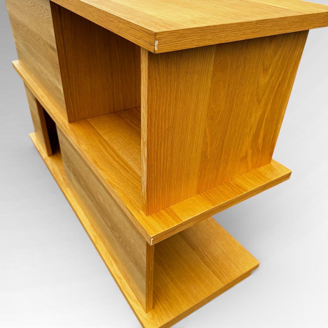 【大川家具】ローシェルフ W1130 ホワイトオーク突板 北欧 サイドボード