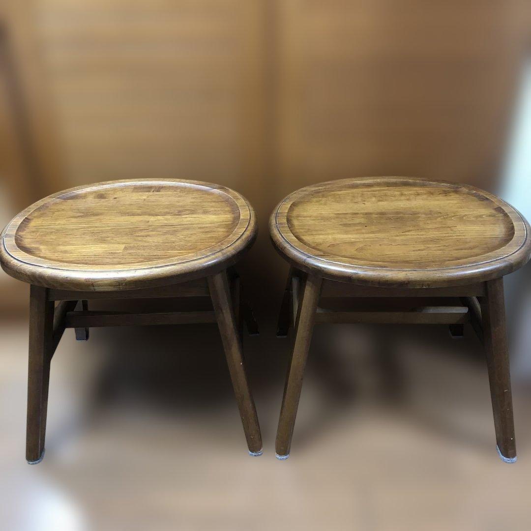 木製チェアー　椅子　イス　花台　展示台　レトロ　アンティーク