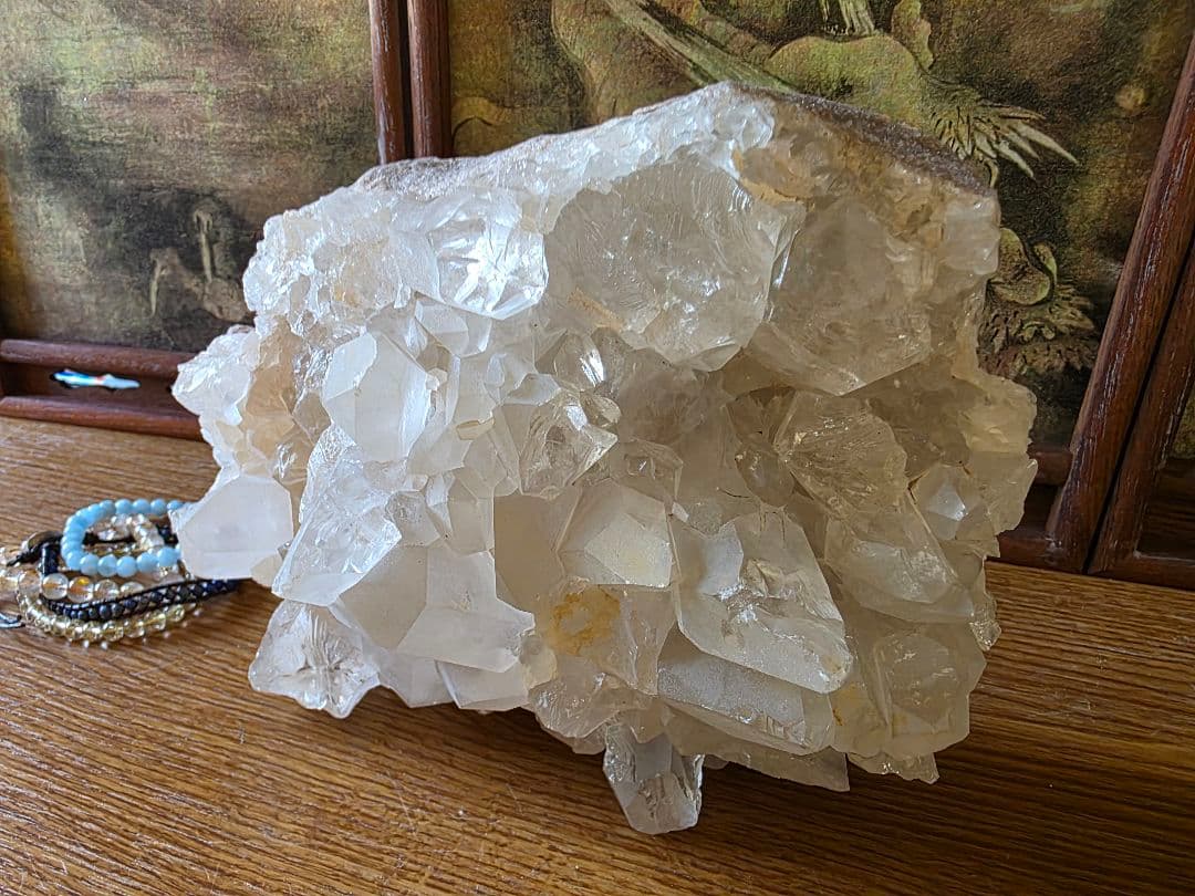 【3,9kg】特大水晶 ピンククラスター 原石