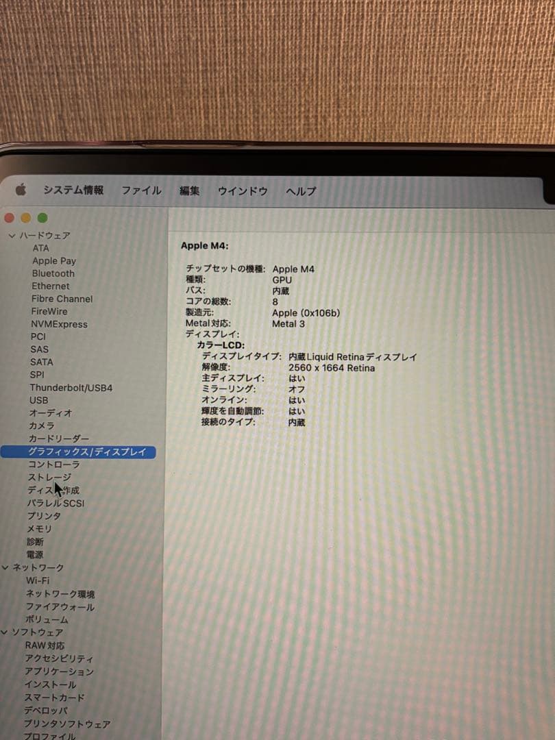 【美品】MacBook Air M4 256GB 13インチ シルバー