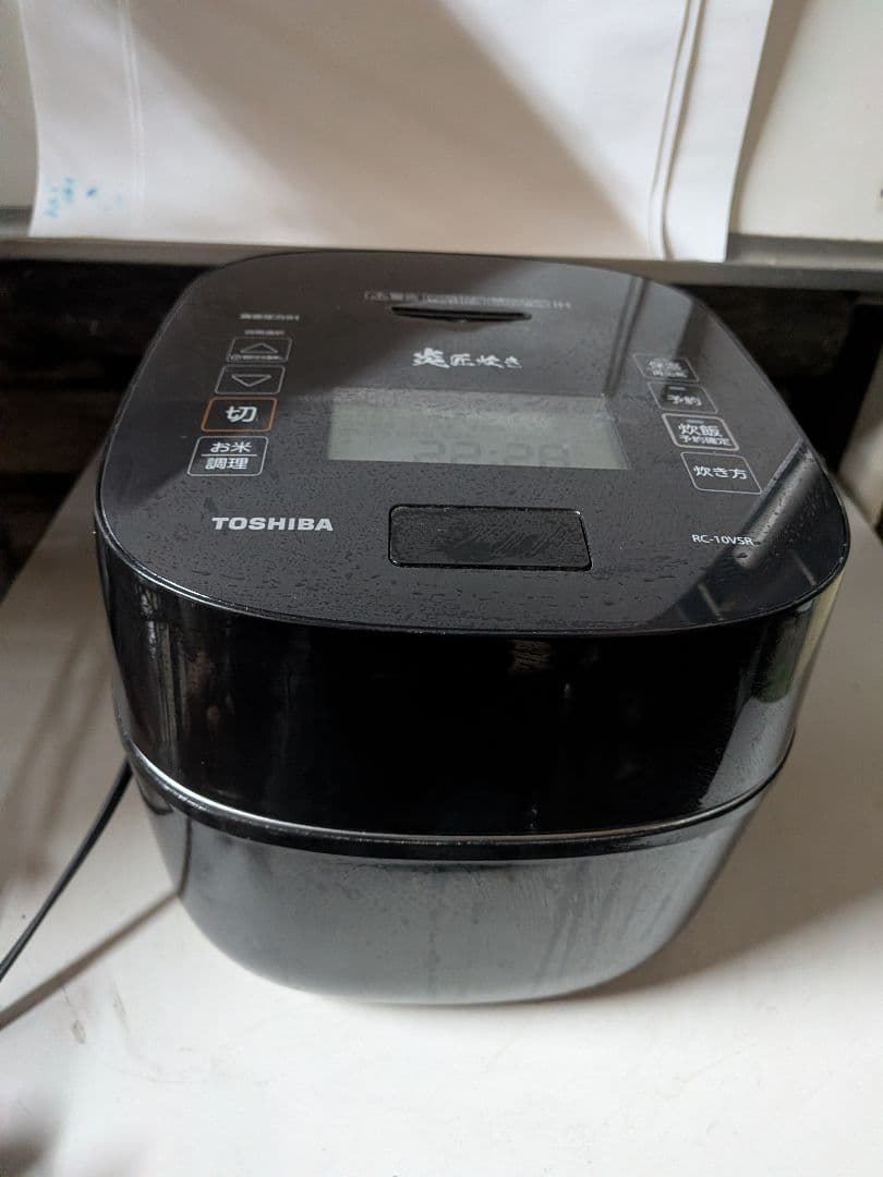TOSHIBA 真空圧力IH炊飯器 RC-10VSR 5.5合 動作品 ブラック