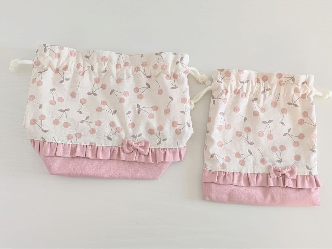 ハンドメイド入園入学セットレッスンバックお着替え袋上履き袋ランチセットうさぎヌビ