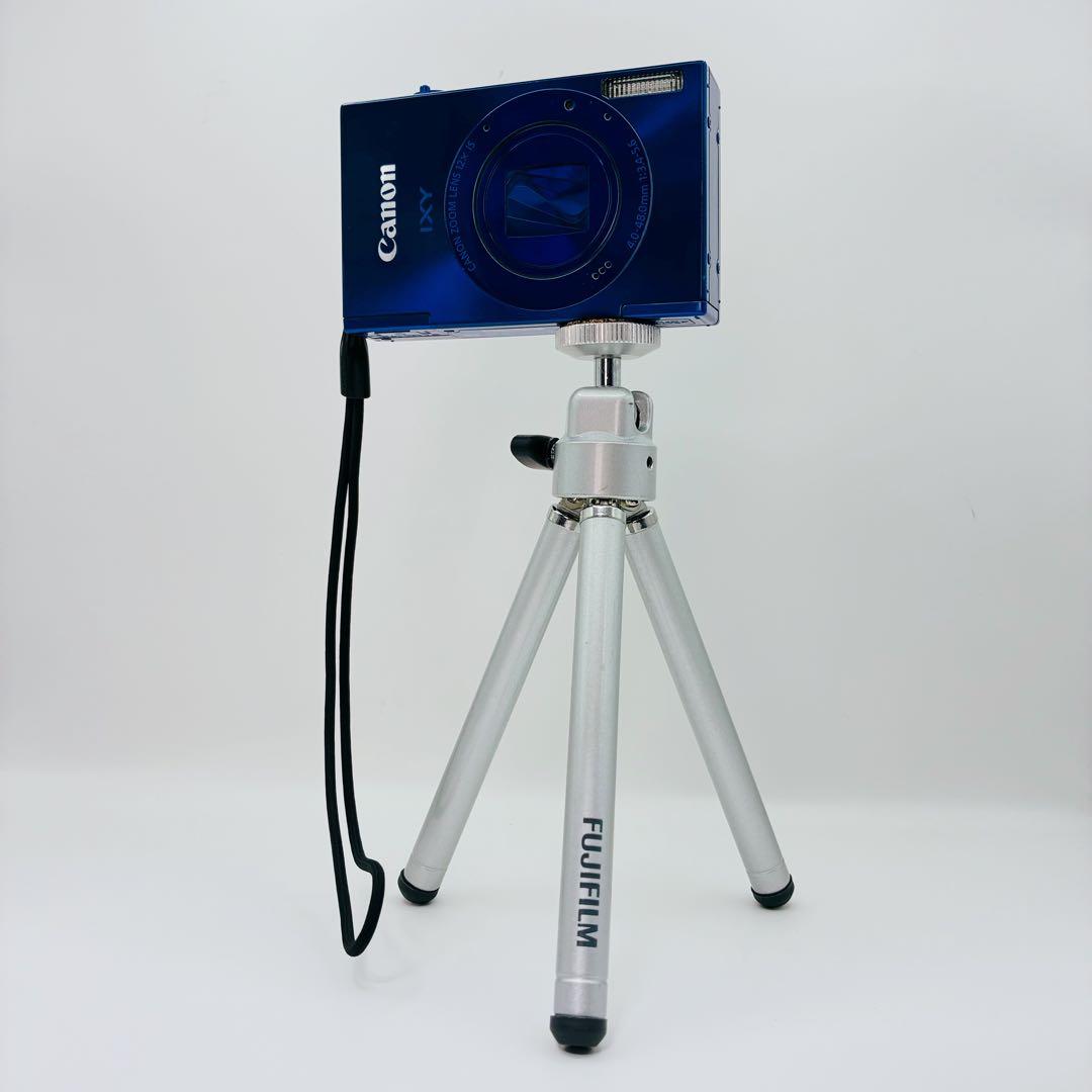 【稼働品】 Canon IXY3 イクシー3 ブルー 充電器 ケース 三脚付き