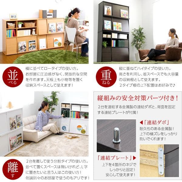 ディスプレイラック2個セット（本棚・リビング収納）