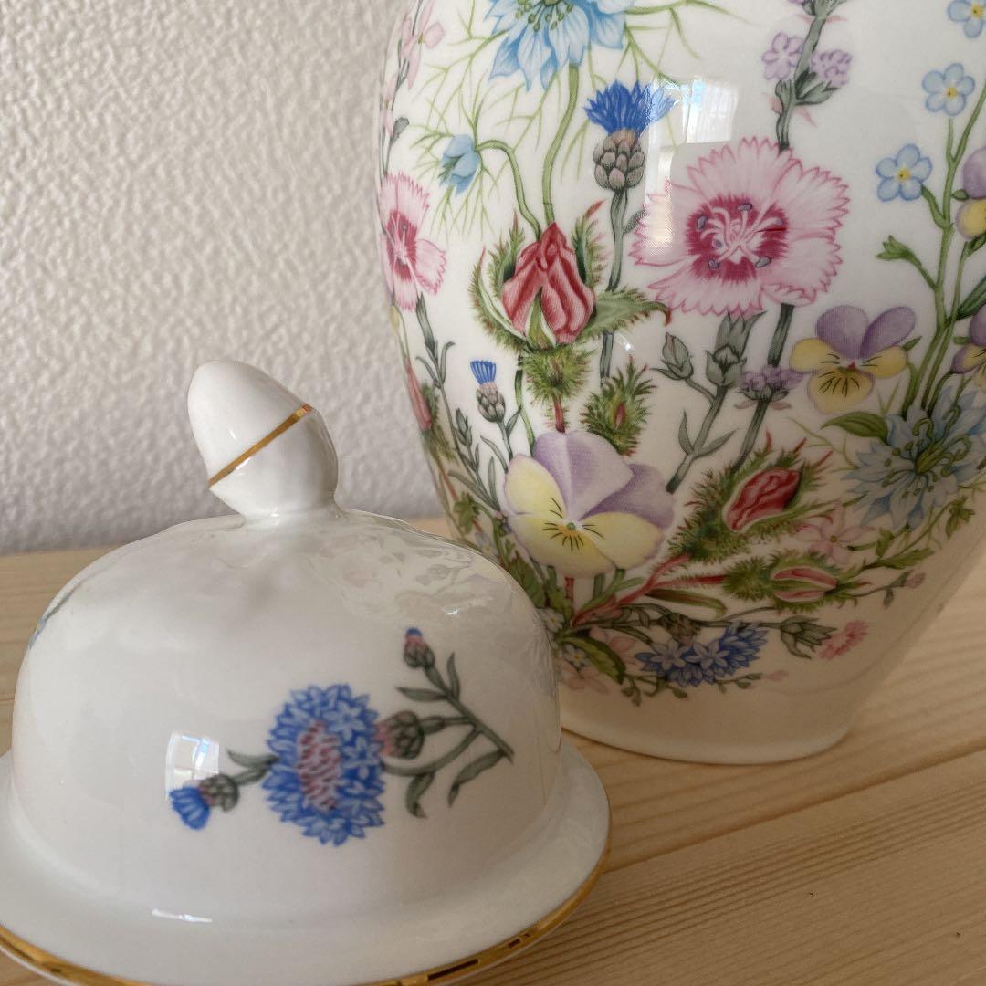 エインズレイ　Aynsley  蓋付き　ポット　　入れ物　容器