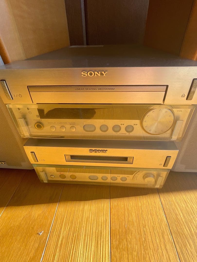 ⭐︎ジャンクセール⭐︎MDS-SD1 SONY CD・MD・デッキウッドスピーカー付
