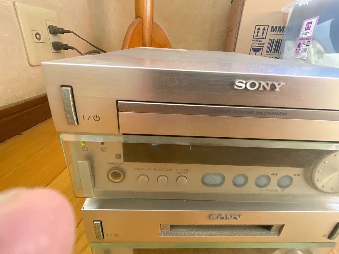 ⭐︎ジャンクセール⭐︎MDS-SD1 SONY CD・MD・デッキウッドスピーカー付