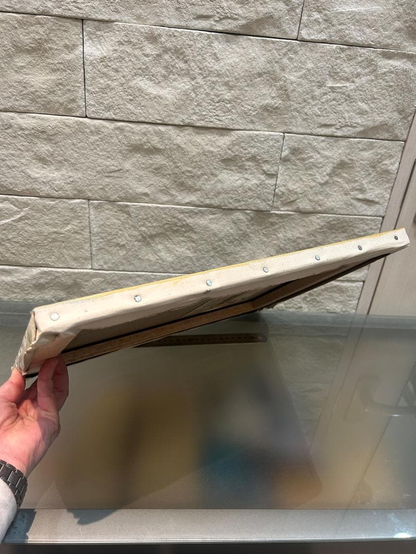 油絵 日下常由作 F6号 山辺の道 巻向山の賦 萬葉集 柿本人麻呂歌集