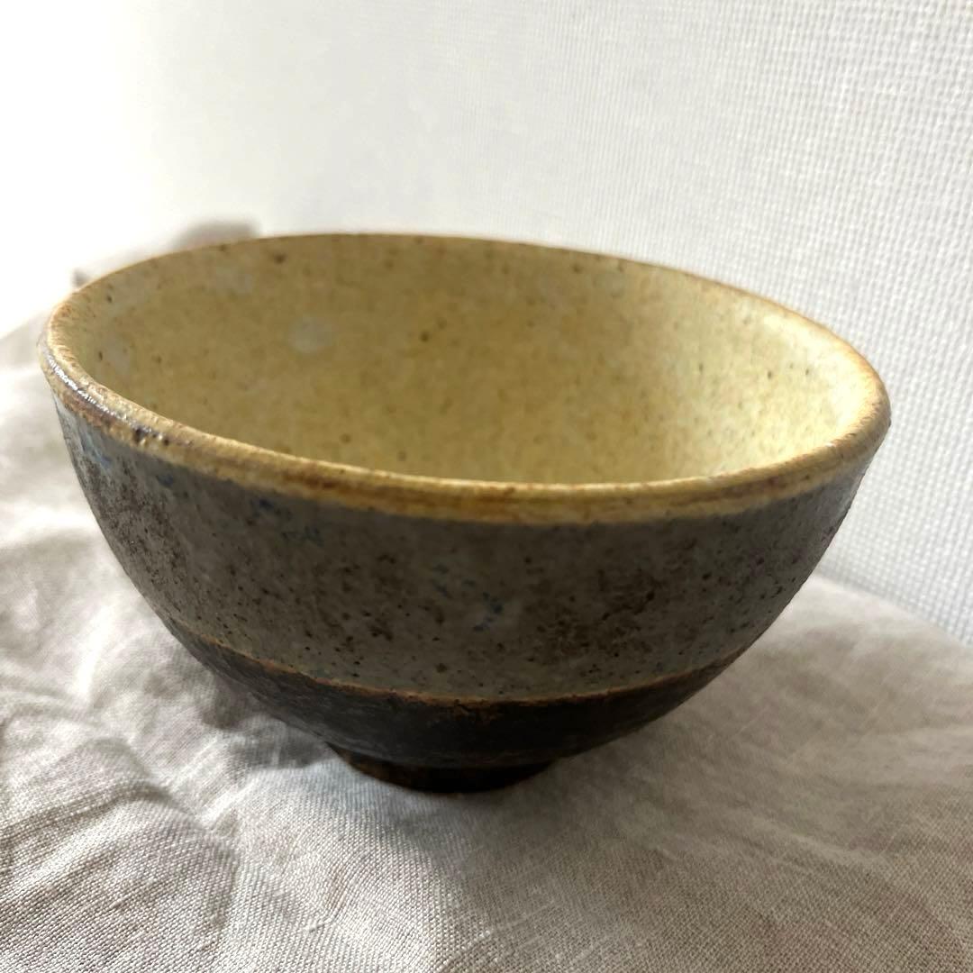 ほぼ未使用 額賀章夫 飯碗 茶碗 インディゴ 希少 少し訳あり
