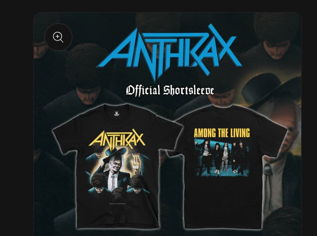ANTHRAX AMONG THE LIVING Tシャツ Mサイズ 新品