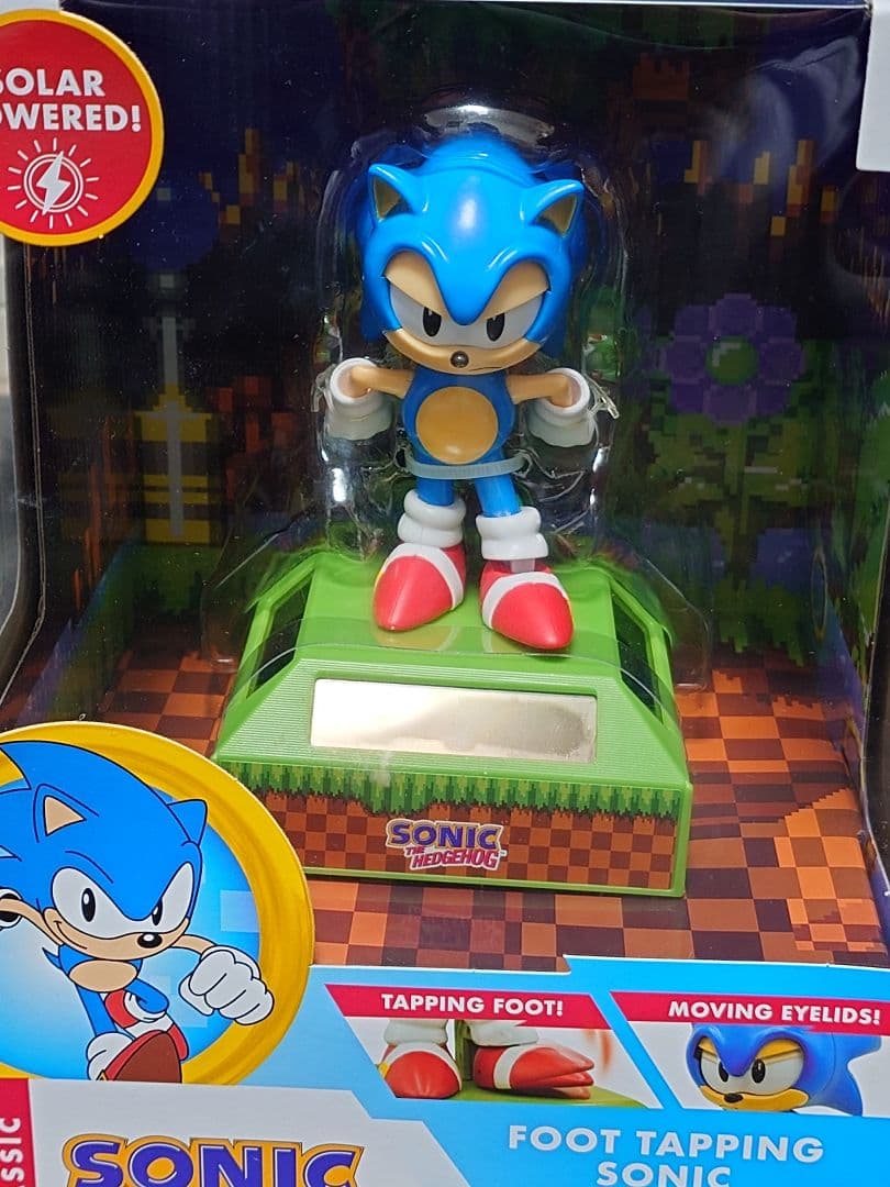 ソニック ソーラー式 足踏み フィギュア ディスプレイ
