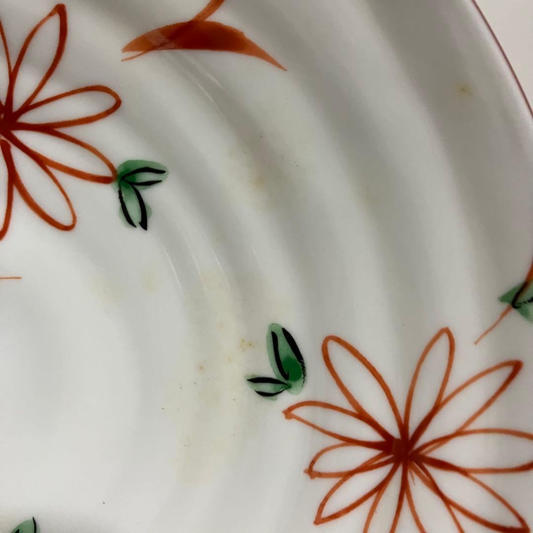 D-5 【美品】和食器 煮物鉢・大鉢 2点セット（織部焼風＆ たち吉赤絵）箱付き