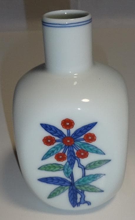 花柄陶磁器花瓶 小型