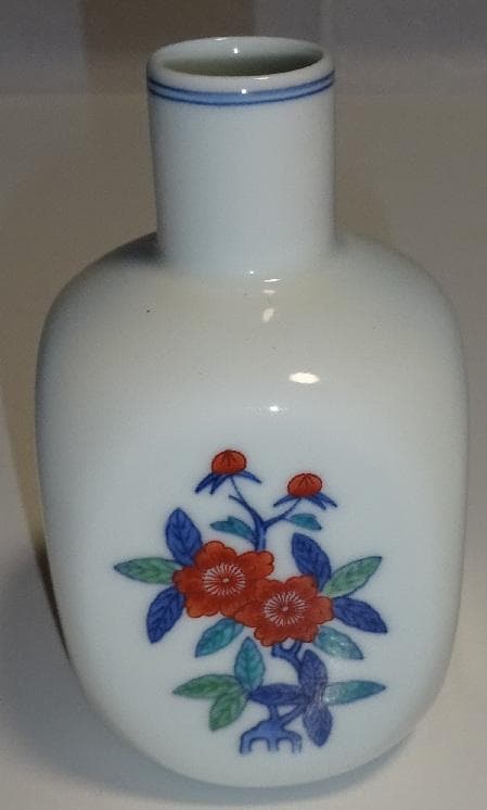 花柄陶磁器花瓶 小型