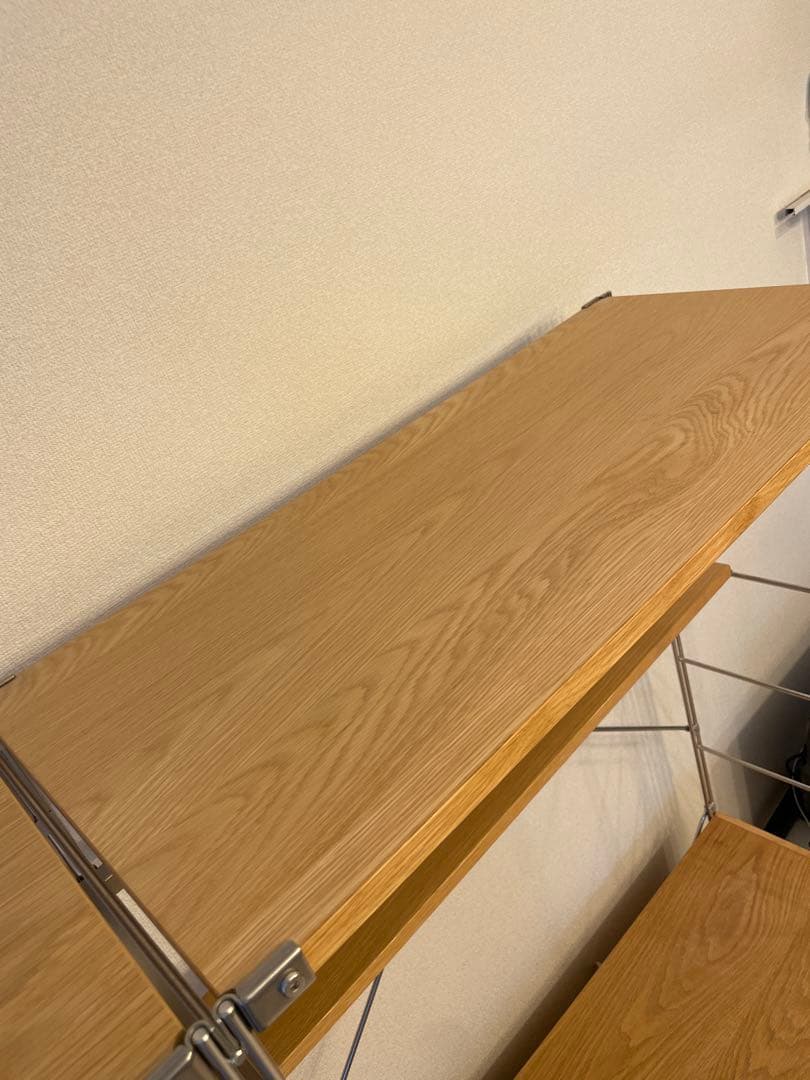 無印良品 ステンレスユニットシェルフ　オーク材棚セット