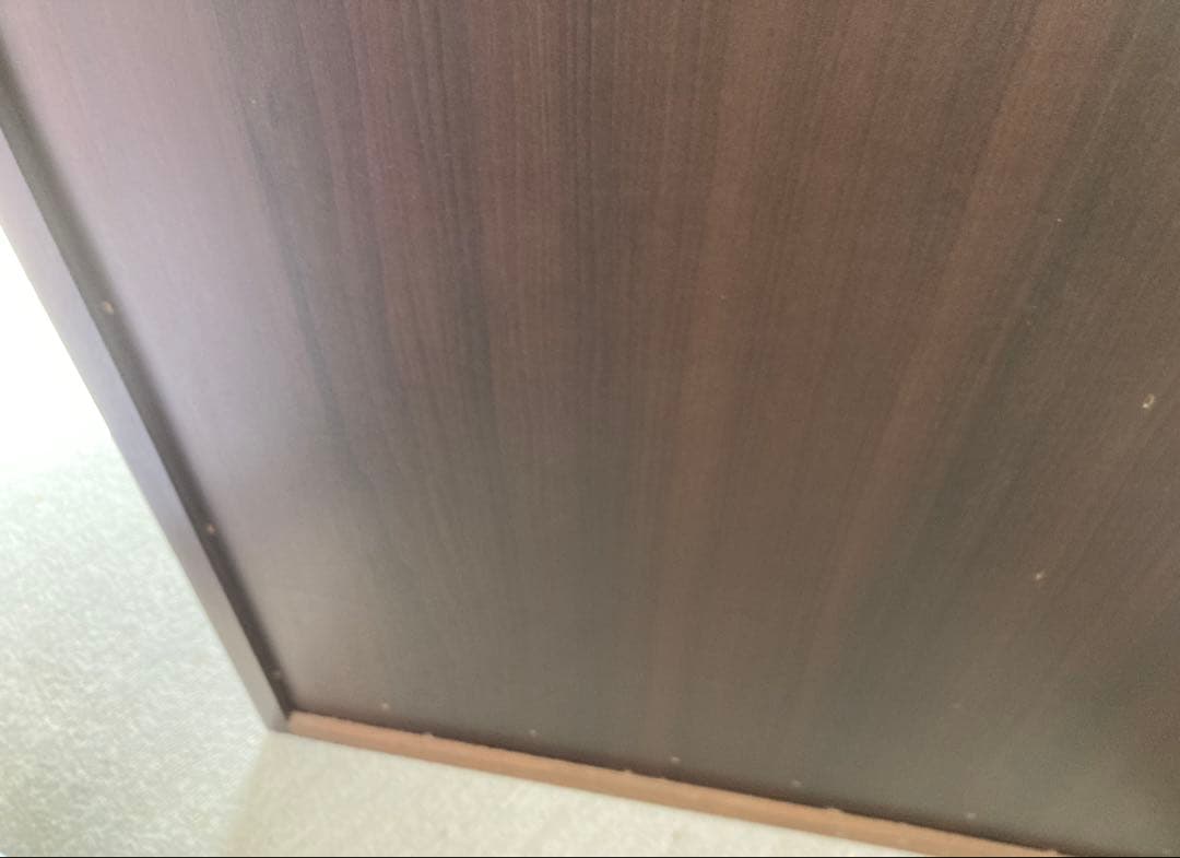 木製キャビネット ガラス扉付き 飾り棚 本棚 食器棚　ヴィンテージ 半回転取手