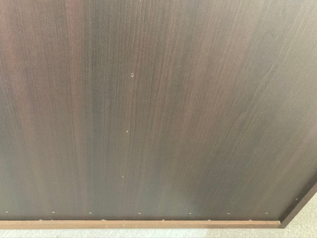 木製キャビネット ガラス扉付き 飾り棚 本棚 食器棚　ヴィンテージ 半回転取手