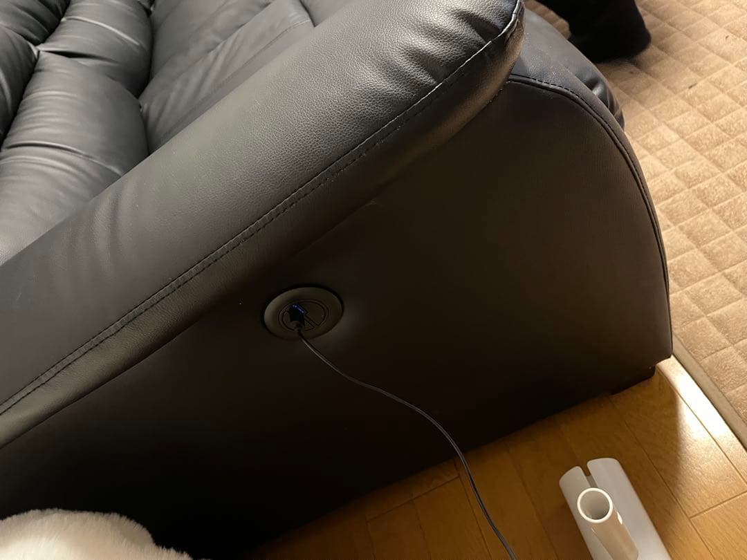ニトリ3人がけ　電動ソファ　（Nビリーバ 抗ウイ ルスNシールドBK