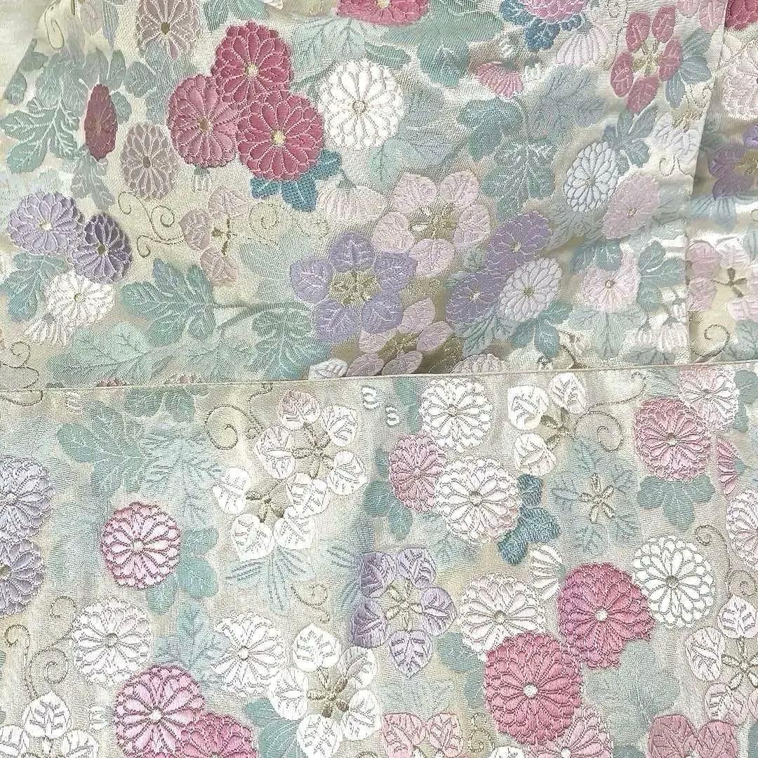 七五三　7歳　作り帯　だらり舞妓風　つまみ細工　ハーフ成人式　十三詣り　正絹