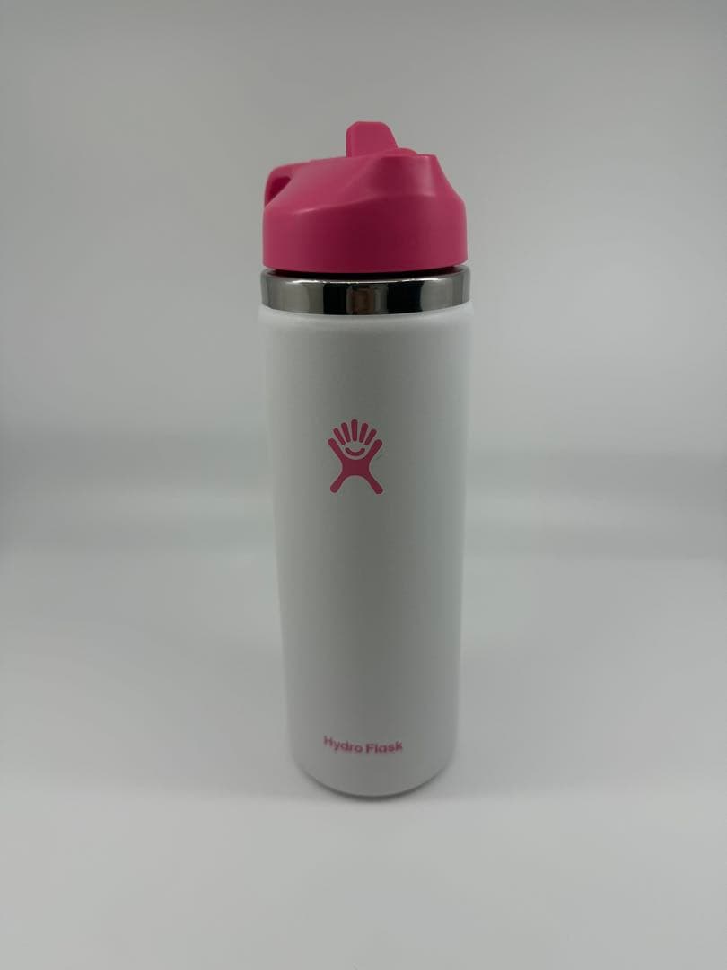 Hydro Flask 20 oz Wide Mouth ネオンピンク ホワイト