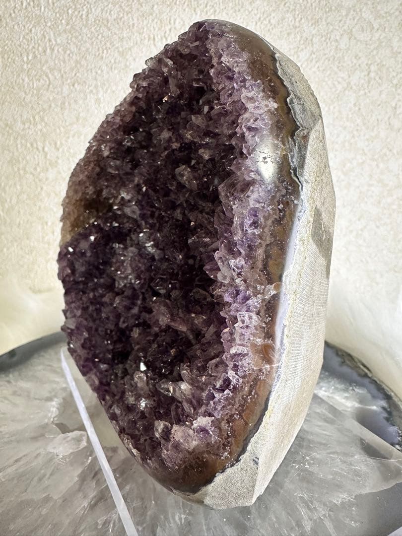 極美結晶✨ウルグアイ産アメジストドーム 約1.16kg 濃紫 天然石クラスター