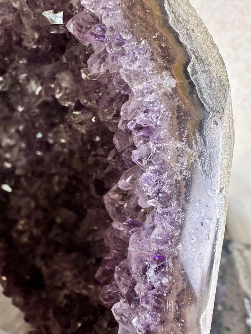 極美結晶✨ウルグアイ産アメジストドーム 約1.16kg 濃紫 天然石クラスター
