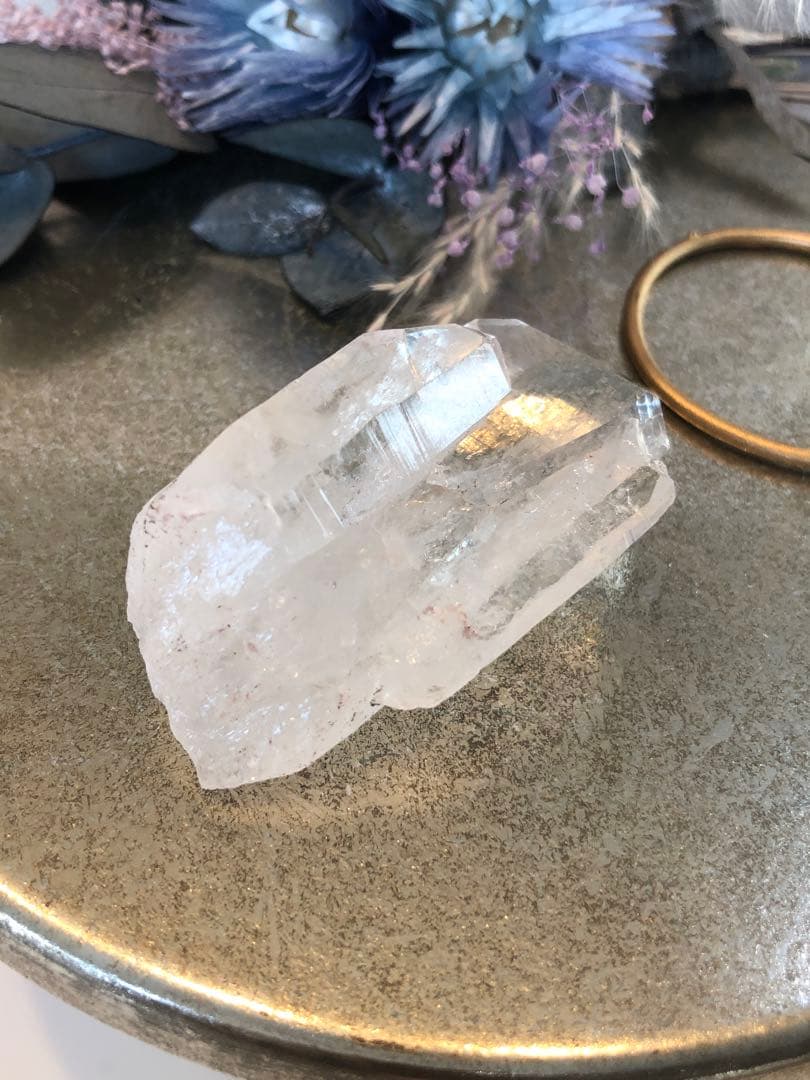 コロンビアレムリアン　ポイント　プチクラスター　ほんのりピンク