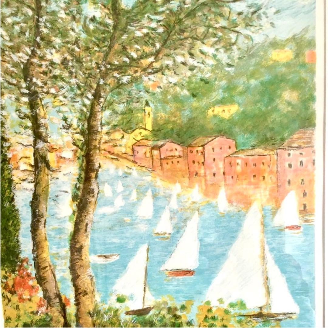 【美品】イタリア風景画（サインあり）