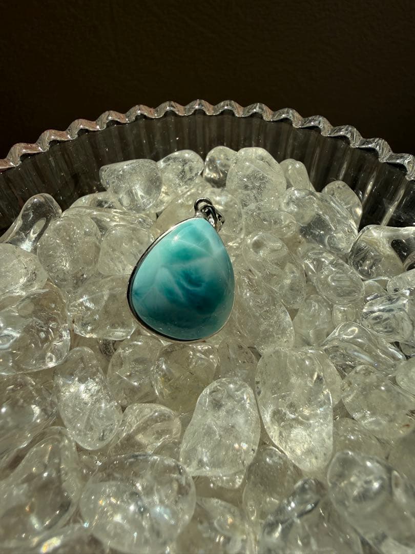 ラリマーペンダントトップ s925