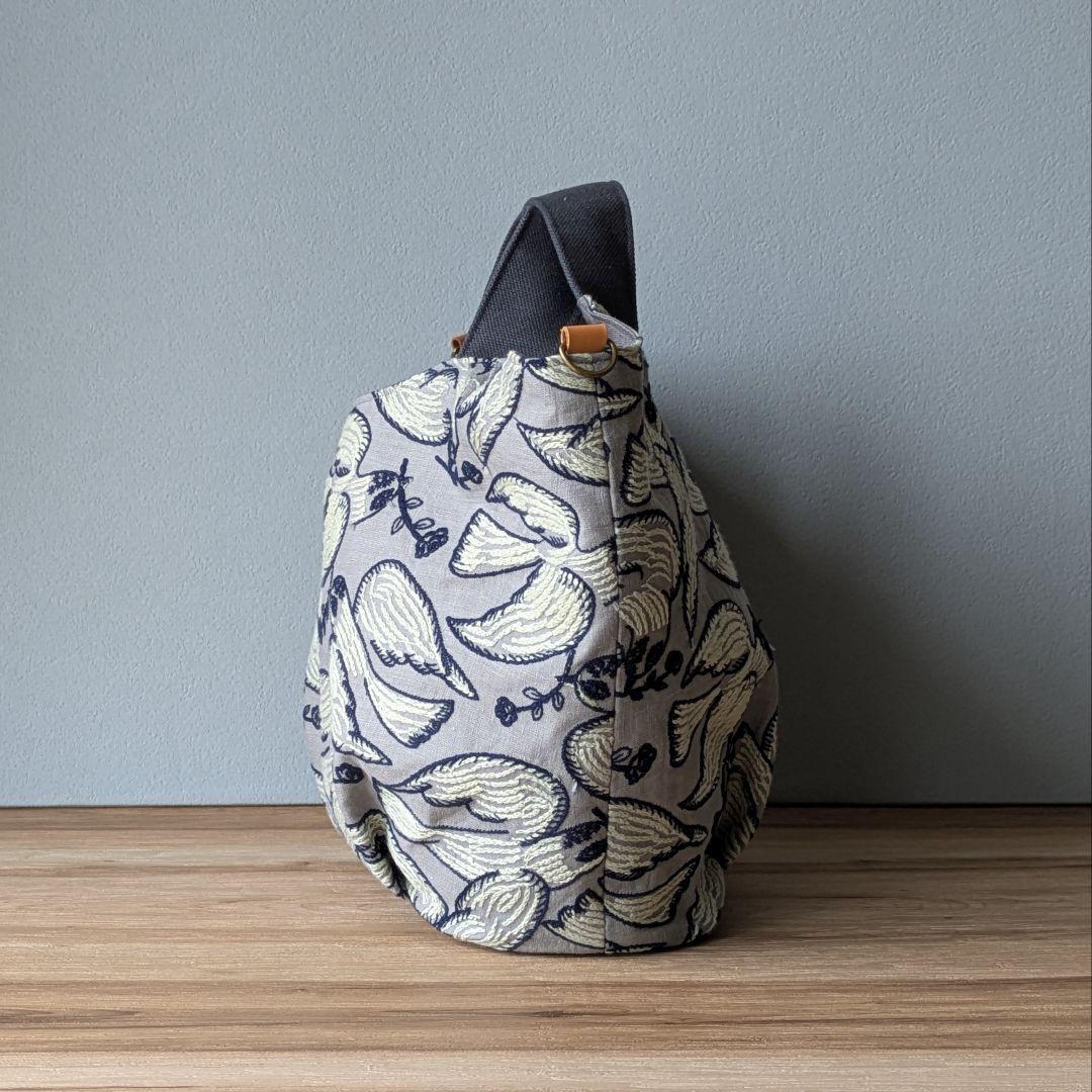 【ゆり様オーダー】ミナペルホネンハンドメイドマルシェトート（ポンピア、ベージュ）