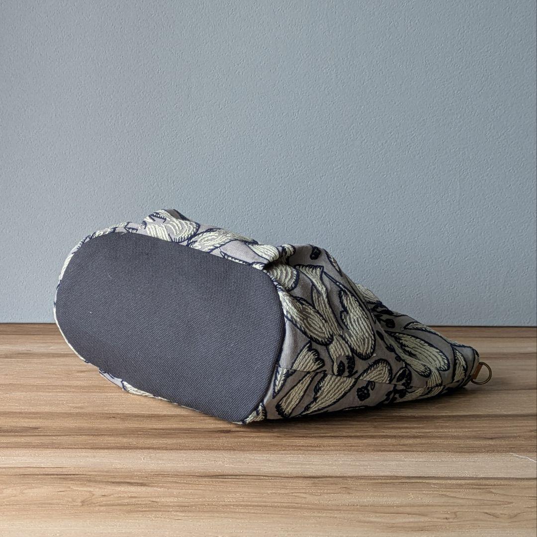 【ゆり様オーダー】ミナペルホネンハンドメイドマルシェトート（ポンピア、ベージュ）